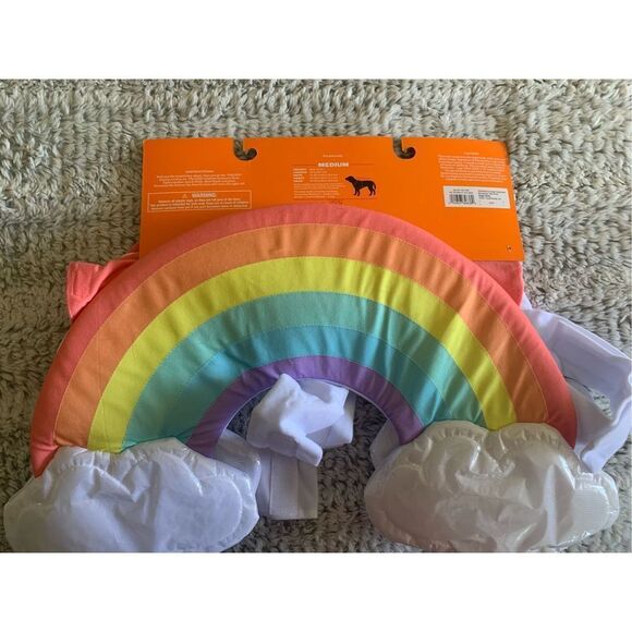 Rainbow Dog Costume M - Picture 2 of 6